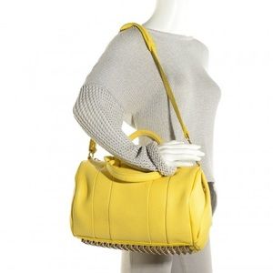 ALEXANDER WANG
Pebbled Lambskin Rocco Yellow Light Gold Hardware